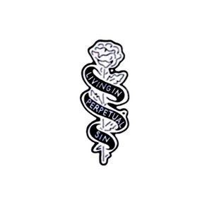 NEW Living in Perpetual Sin Metal Pin